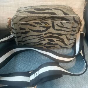 Madewell Camera Crossbody Zebra Transport Bag